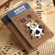 wallet wallet men New Cute Club Fear Shiba Inu Akita Inu Short Wallet Girls Funny Soul All-in-One Wa