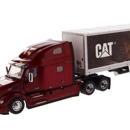 Peterbilt 579 Van Trailer拖头CAT卡特壁画1:50货柜车模型 85665