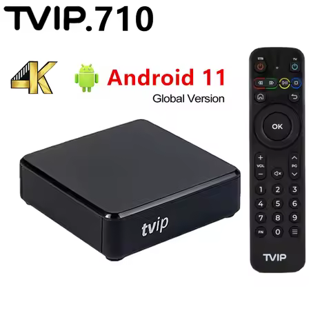 TVIP 710 4K HD Smart TV Box Android 11.0 Amlogic S905W2 H.265 VS Tvip 530 IP TV Box Support tvip710 