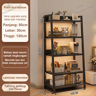 Furniture Rak Besi Lerberg 4&5 Tingkat Rak Susun Putih Rak Barang Rak Buku Serbaguna Rak Aestetic Ru