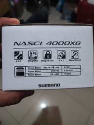 Reel Shimano Nasci 2022 1000 2500 HG C3000 HG C5000XG New Model Power Handle