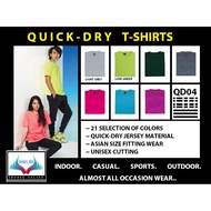 ROUND NECK Sports JERSEY Microfiber T-Shirt ~ OREN SPORT ~ QD04 Batch B