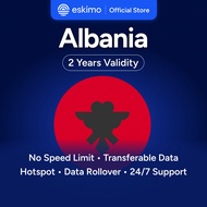 Eskimo Albania eSIM 1-3GB | 2 Year Validity | How to Redeem in Description