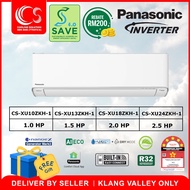 [SAVE 4.0] PANASONIC X-PREMIUM INVERTER AIRCOND 5 STAR R32 Air Conditioner / CS-XU10ZKH 1HP / XU13ZKH 1.5HP / XU18ZKH 2HP / XU24ZKH  2.5HP + NANOE Technology + AEROWING + Intelligent AUTO Mode Deliver by Seller (Klang Valley area only)