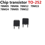 10 Pcs 78M05 78M06 78M12 79M15 78M24 79M05 79M12 SMD Transistor SOT252 Triode