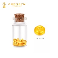 CHENSYN 999.9/24K Pure Gold Bean Emas 999 Gold Bean Pamp Bar 0.5g 1g 2g 足金小金豆 999