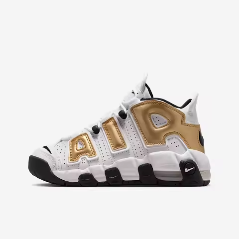Nike genuine More Uptempo GS women's large children's mid top sports shoes IO7601-171