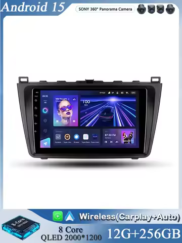 For Mazda 6 II GH 2007 - 2012 Android 15 12+256GB 4G WIFI Car Radio Carplay Auto Multimedia Stereo V