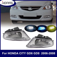 Front bumper fog light For HONDA CITY GD8 2006 2007 2008 Grille Fog lamp