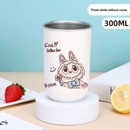 U4FV Labubu Household Cute Children Cartoon ins Mouthwash Cup Men Women Couples Wash Stainless Steel