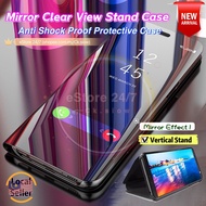 Samsung S8 S9 S10 S20 S21 S22 S23 S24 FE Plus Ultra Plus Mirror Clear View Standing Cover Flip Shock