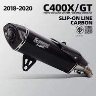 For BMW Scooter C400 C400X C400GT 2018-2020 Motorcycle Exhaust akrapovic Slip on Line Modify Escape 