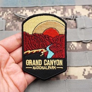 【Customized】AQ Grand Canyon National Park Outdoors 3D Velcro Patch /Badges/armband/Emblem Decorative