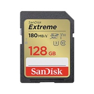 SANDISK   Extreme SDXC 128GB U3 V30 記憶卡(公司貨) (讀/寫速度: 180MB/90MB)