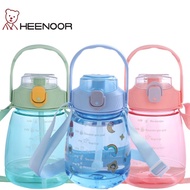 Heenoor Botol Plastik Tenteng Portable 1300ml DIY Stiker 2D bisa