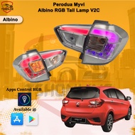 [Myvi V2C RGB] Perodua Myvi Tail Lamp 2018-2023 G3 RGB Myvi Tail Lamp V2 (Albino) Myvi Accessories