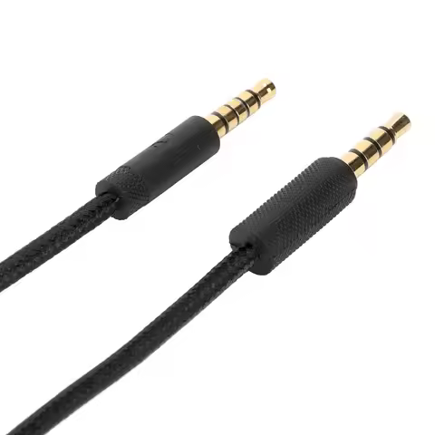 3.5mm to 3.5mm Gaming Headset Cable Flexible Plug and Play Woven Earphone Cord for Logitech G Pro G 