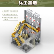 Hot Sale~Toby Lion J777 Military Base Weapons Army Factory Assembly Small Particle Building Block Mo
