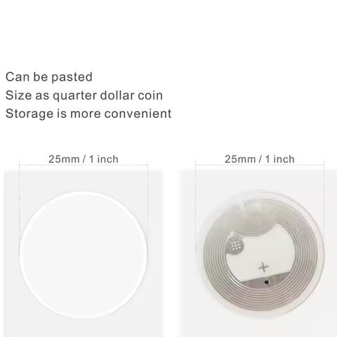 B29C-1000Pcs NFC Ntag216 Sticker Ntag216 NFC Tags NFC 216 Tag Ntag216 NFC Cards 13.56Mhz NFC Tag Sti