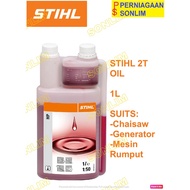 STIHL 2T OIL / MINYAK 2T (1 Litre) *Suitable for Generator , Mesin Rumput , Chainsaw etc