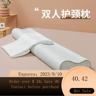 【Coat for Free】Slow Rebound Memory Foam Double Pillow Adult Cervical Support Sleep Aid Space Memory Foam Couple Pillow