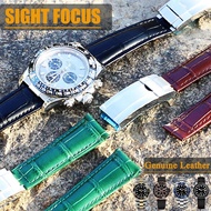 20mm Genuine Leather Watch Strap for Rolex Cosmograph Daytona watch band Rolex Day-Date Wrist Watch 