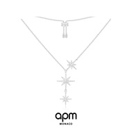 APM necklace Monaco brand สร้อยคอ สำหรับสาว ๆ การออกแบบแฟชั่นความรู้สึกโซ่เสื้อกันหนาวสำหรับแฟนสาวขอ