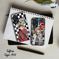 HP MV777 Softcase Glass Glitter Oppo A58 - Oppo A58 Silicone Case - Casing Latest Oppo A58hp