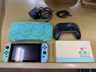 Nintendo Switch 動森特別版主機 全套配件