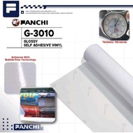 152cm Sticker FANCHI G3010 G-3010 Glossy Self Adhesive Vinyl White Glossy Meter/