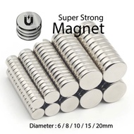 Super Strong Round Neodymium Magnet Button, Neodymium Magnet (6mm/8mm/10mm/15mm/20mm) Thickness:1.5m