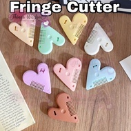 [SG] [FREE SHIP] Fringe Cutter Trimmer Portable Heart Shape Hair Accident Free Safety Scissors Blade