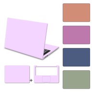 Solid Color Laptop Sticker Morandi Grey Laptop Skin 10-17 Inch PVC Waterproof Scratch Resistant Deca