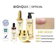 Bioaqua 24k Gold Skincare Hydrating toner / Essence Cream / Facial Wash / 24k Gold Serum / Body Wash