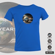 [Taiwan-Made Goods] Suction Discharge Short Sleeve Original T-Shirt EARTH E1 Universe Multicolor Plu