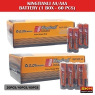 (1Box - 60Pcs) Kingtianli Extra Heavy Duty AA/AAA Battery / Bateri AA/AAA Kuasa Tinggi Kingtianli (1