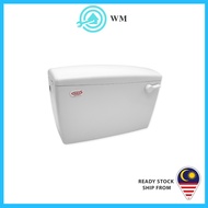 TECHPLAS ELEGEN 1001-LL 9 Liter Handle Flush PVC Cistern/ Tangki Tandas Duduk