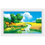 3d village stone painting