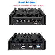 6*LAN i226V Intel N100 Firewall Soft Router 2.5GbE Mini PC 12th Gen DDR4 1*HDMI  1XDP AES-Ni ESXI Ap