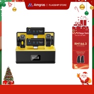 Amgras SoundMeta V Ultra Button Type Wireless Lavalier Microphone With Active Noise Cancelling Dual-