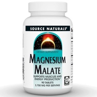 Source Naturals Magnesium Malate, 90 Tablets Supports Muscles and Energy*, 3,750 MG per Serving