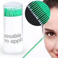 3 ประเภท 100 ชิ้น/กล่องผู้หญิง Micro Disposable Disposable Micro Brush มาสคาร่าขยายแปรงกาวติดขนตาปลอมแท่งไหมขัดฟัน