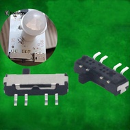 wumeistone 10Pcs 4 Pin Mini Slide Switch On-OFF 3Position Micro Slide Toggle Switch Miniature Horizo
