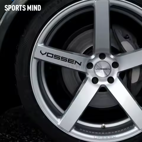 5 x VOSSEN Car Decal Sticker Wheels Rims Racing Car Styling Accessories
