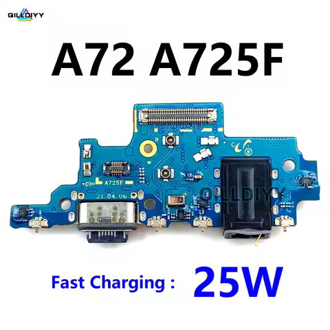 For Samsung Galaxy A72 4G A725F USB Charging Connector Board Charger Dock Port Microphone Type C Tai