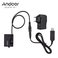 Andoer ACK-E10 5V USB Dummy Battery DC Coupler (Replacement for LP-E10) with Power Adapter Compatible with Canon EOS Rebel T3/T5/T6/T7/T100/Kiss X50/Kiss X70/1100D/1200D/1300D/2000D/4000D