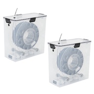2Pcs 3D Printer Filament Dryer Box Airtight and Moisture-Resistant Real-Time Monitoring for 3D Print