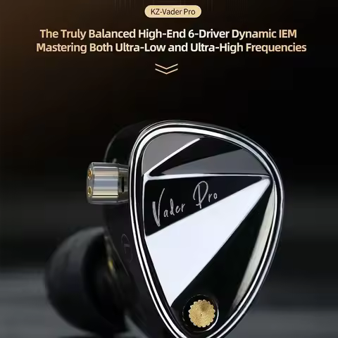 KZ Vader PRO VaderPRO 3DD Tone Tuning IEMs Hifi in Ear Wired Earphones Monitor Headphones with Switc
