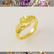 ready stock women Pure rattan gold ring 916 budget ring in stock