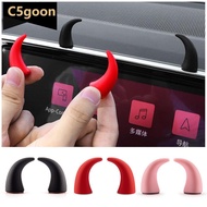 C5GOON 2Pcs Creative Car Steering Wheel Devil's Corner Decorations Small Devil Horn Dashboard Decora